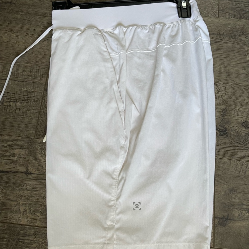 White Lululemon shorts